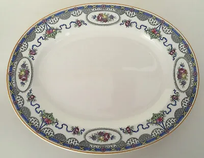 Buy Antique Cauldon China England Art Deco Pattern Oval Platter 12.5/8 Inches • 75.82£
