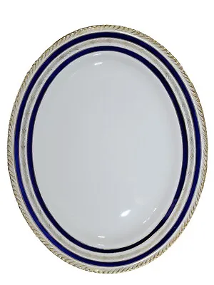 Buy VTG Crown Ducal Ware  DUCHESS  16  Oval Platter W/Ribbed Edge, Made In England  • 26.84£