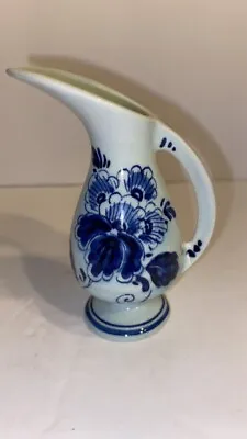Buy Delft Blue Mini Pitcher Bud Vase 3 1/2 Inch Hand Painted Holland #11 • 5.78£