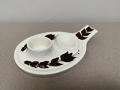 Buy Mid Century Retro Jersey Pottery Egg Cup And Soldiers Plate Hand Painted Floral • 10£