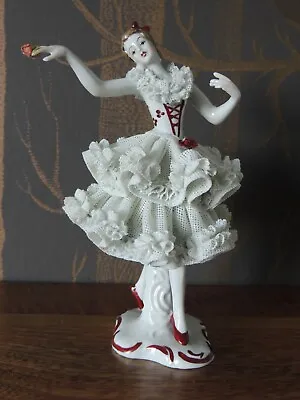 Buy Vintage Dresden Porcelain Ballerina Figurine By Wilhelm Rittirsch • 75£