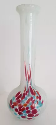 Buy Vintage Maltese 🇲🇹 Multi Colour Glass Vase • 10£