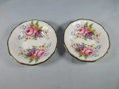 Buy Crownford Queens China Staffordshire Bone China Trinket Bowls Floral Sweet Dish • 11.75£