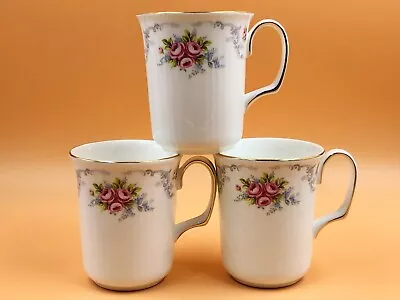 Buy 3 Vintage Royal Albert China Tranquility Design Mugs With Gold Trim 1969. • 38.50£