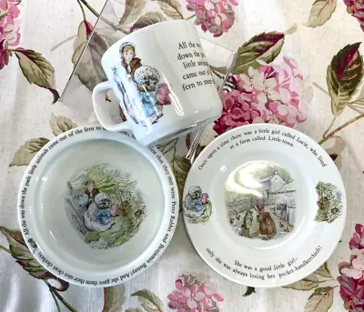 Buy  Beatrix Potter  Wedgwood Tiggy Winkle Mug, Bowl & Plate • 19.99£