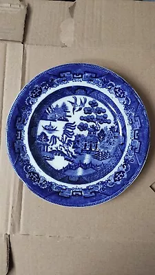 Buy Antique Blue Willow Plate Doulton Burslem England  1878-1882 • 9£