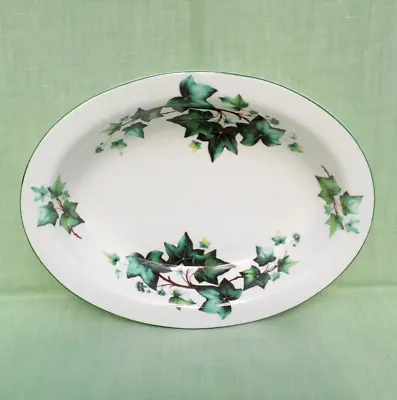 Buy Staffordshire Pottery Co Bone China Oval Rimmed Vegetable Bowl - Ivy Pattern • 16.99£