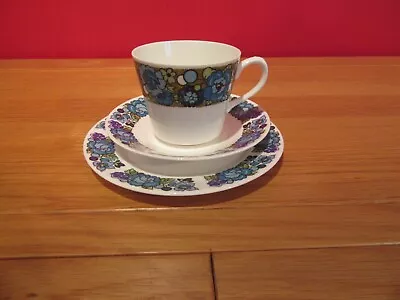 Buy Lovely Vintage Retro Kitsch Ridgway Amanda Bone China Trio Cup Saucer Tea Plate  • 5£
