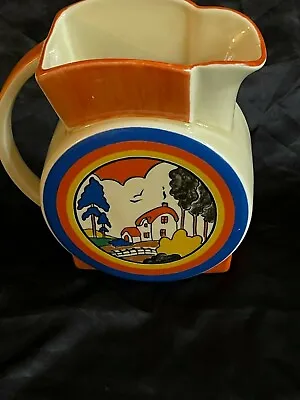 Buy Clarice Cliff Style Jug By Moorland Pottery  • 49.99£