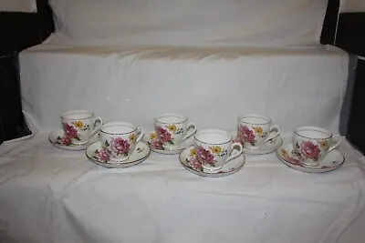 Buy [10999 Vintage Duchess Bone China Tea Cup & Saucer Peony 6 Available • 8£