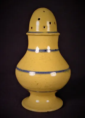 Buy EXTREMELY RARE 1800s THIN BLUE 4 BAND PEPPER POT YELLOW WARE MINT • 850.49£