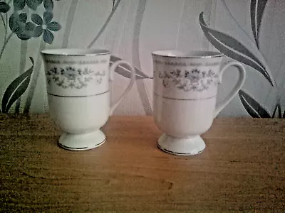 Buy VINTAGE: WADE: FINE PORCELAIN CHINA, DIANE, Pair Of Coffee Cups • 15.95£