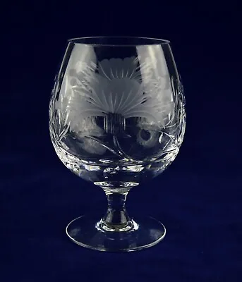 Buy Royal Brierley Crystal “HONEYSUCKLE” Brandy Glass – 12.5cms (5″) Tall • 16.50£