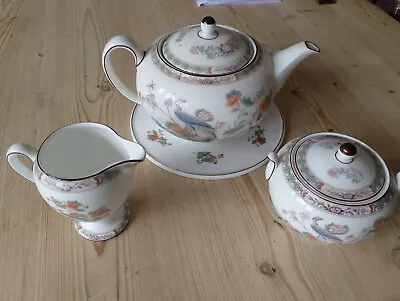Buy Preowned Wedgewood   Kutani Cane  Teapot.sugar Bowl,jug,stand 5 Pieces • 35£
