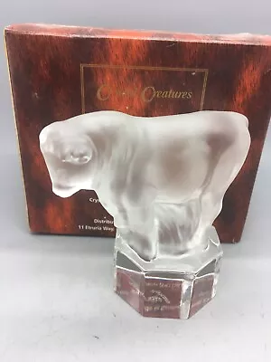 Buy Rare Nachtmann Glass Figurine Bull Paperweight • 11.99£
