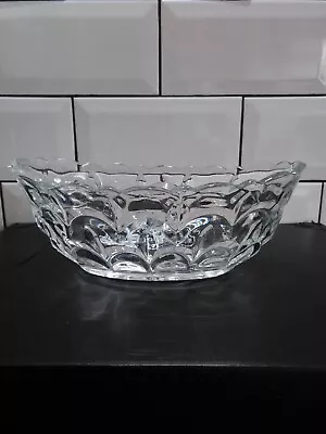 Buy Vintage Large Oval Glass Fruit Bowl • 6.95£