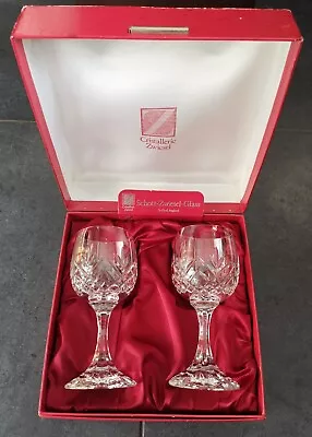 Buy Pair Of Schott-Zwiesel Cut Crystal Glasses In Original Box • 25£