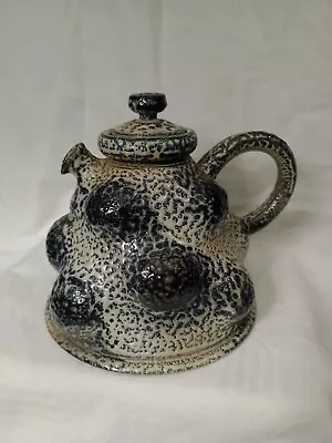 Buy Daniel Boyle Studio Pottery Salt Glazed Heavily Textured Teapot • 39.95£