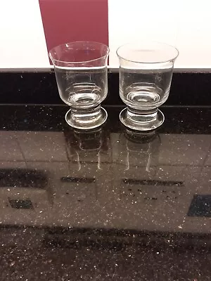 Buy 2  Dartington Glass/Crystal FT111 Bulldog Med Wine Glasses,damage To Base Of One • 10£