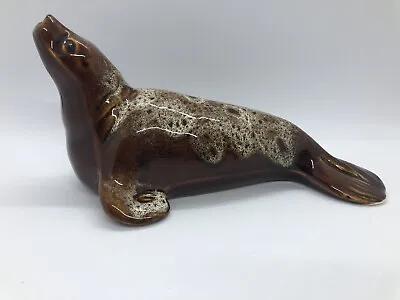Buy Fosters Pottery Brown Glaze Honeycomb Adult Seal Lion ~ Good Condition • 6.99£