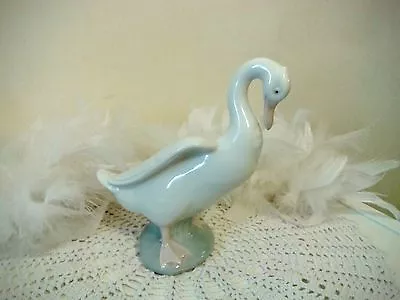 Buy Spanish Porcelain Figurine, Lladro Goose Figurine, Porcelain Gift, Lladro Nao • 30£