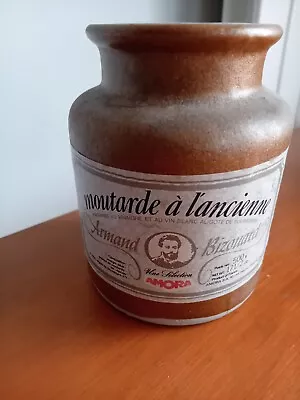 Buy Vintage Moutarde A L’ancienne French Mustard Stoneware Jar 5” X 4”  • 6.50£