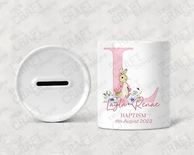Buy Personalised Money Box | CHRISTENING GIFT | Petter Rabbit Gift | BAPTISM GIFT • 12.99£