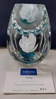 Buy Caithness ‘Purity’ Ltd Edition (28/350) Paperweight, A MacIntosh & S Cumming • 70£
