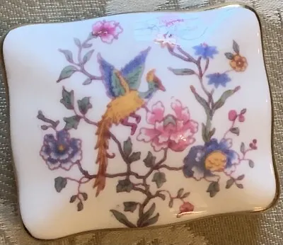Buy Hammersley Fine Bone China Bird Of Paradise Trinket Box 2.5in Wide By 1in Tall • 2.21£