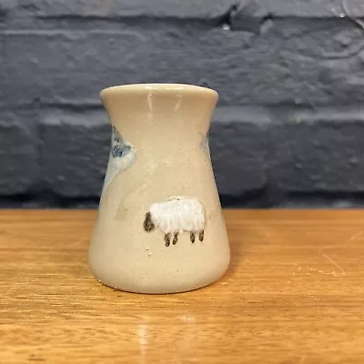 Buy Small Scottish ISLE OF ARRAN Studio Art Pottery Sheep Vase B164 • 12.99£