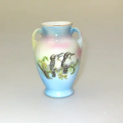 Buy Vintage Noritake China Australian Themed Miniature Vase Kookaburras & Wattle • 27.88£