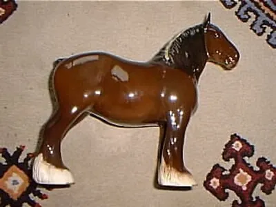 Buy ROYAL DOULTON SHIRE HORSE Vintage Chocolate Brown With White Socks • 45£