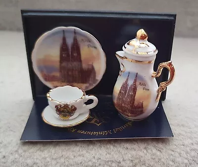 Buy Dollhouse Miniature Tea / Coffee Set China Reutter Porzellan Germany • 12.95£