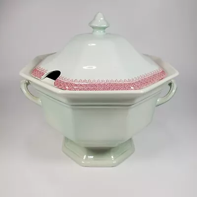 Buy Adams Calyx Ware Lowestoft Handled Tureen With Slotted Lid Soup Vintage Green • 49.99£