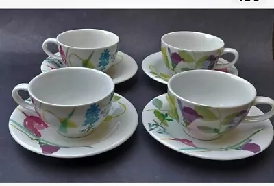 Buy Portmeirion Water Garden Tea Cup & Saucer Set Of 4 New👍👍👍 • 40£