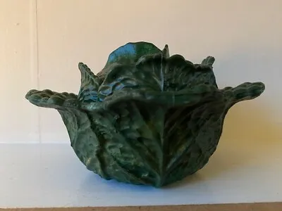 Buy Vintage Cabbage Ware Leaf  Covered Bowl 6 Inch Serving Bowl Dish Glass • 19£