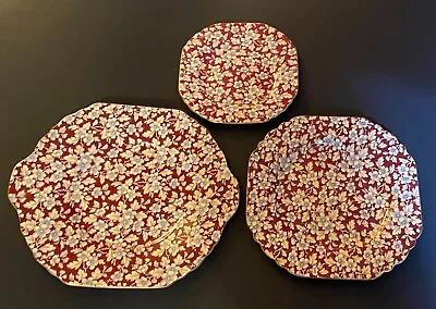 Buy 3 Lord Nelson Ware Royal Brocade Chintz Plates • 118.31£