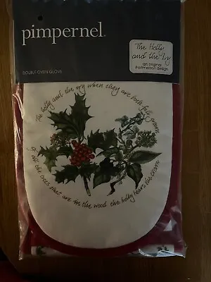 Buy Portmeirion The Holly & The Ivy  Double Oven Glove Brand New Sealed In Bag • 10£