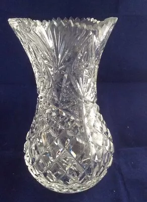 Buy Vintage English Crystal Glass Vase • 15£