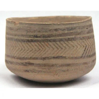 Buy Indus Valley Painted Pottery Vessel With Linear Designs Y3654 • 196.23£