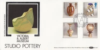 Buy 1987 Benham BLCS26 Studio Pottery - Studio Pottery, VA,SW7 SPMK FDC. • 1£