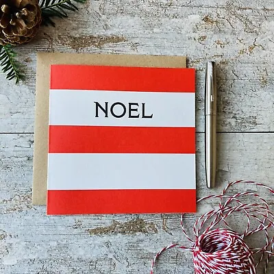 Buy Cornishware Inspired Christmas Card - NOEL • 3£