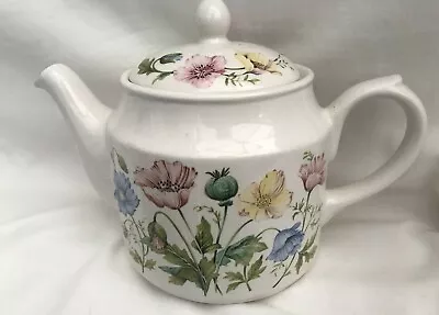 Buy Sadler China Teapot, Kowloon Pattern With Poppies, Oval Shape, 1960 Vintage • 18£