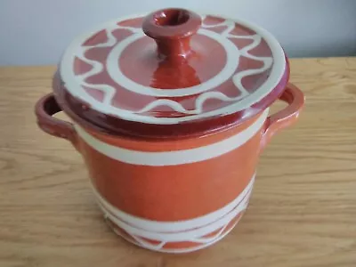 Buy RARE Norske Folkemuseum Vintage Pottery Glazed Lidded Pot Oslo Norway • 10£