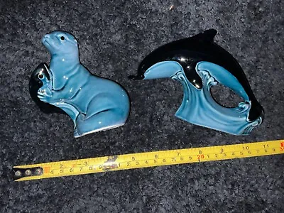 Buy Poole Pottery Blue Animals - Dolphin And Otter- Ornaments Home Decor Collectable • 6.99£