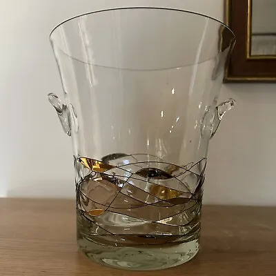 Buy Large Luminescence Mouth Blown Glass Ice Bucket. Milano Sagrada • 52.75£