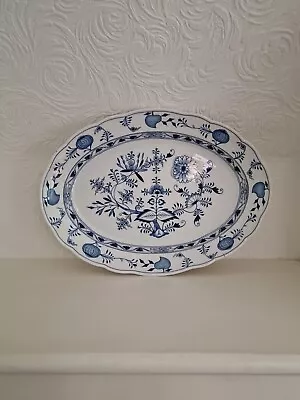 Buy Antique Meissen Onion Blue And White Large 20inch  Platter • 80£