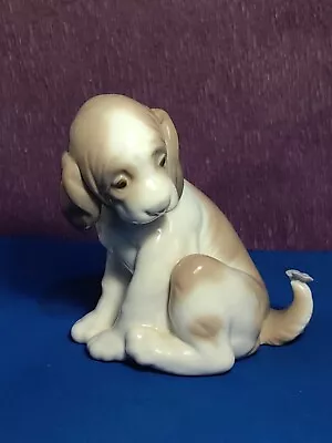 Buy Lladro Figurine Gentle Surprise 6210  Puppy Dog With Butterfly On Its Tail • 26£