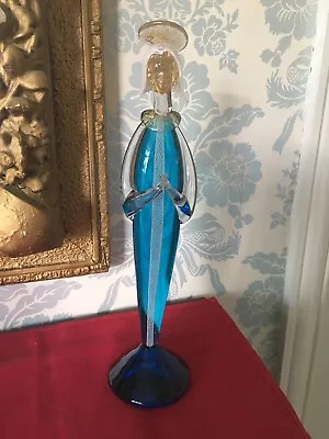 Buy Large Italian Venetian Murano Glass Praying Angel Saint Virgin Mary Figurine • 50£