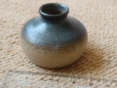 Buy Vintage Janet Upton Studio Pottery. Squat Cylinder Posy Vase. • 13£